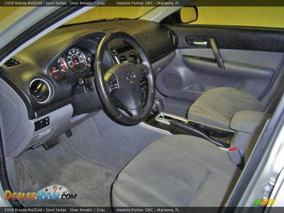 2008 Mazda MAZDA6 i Sport Sedan Silver Metallic / Gray Photo #9