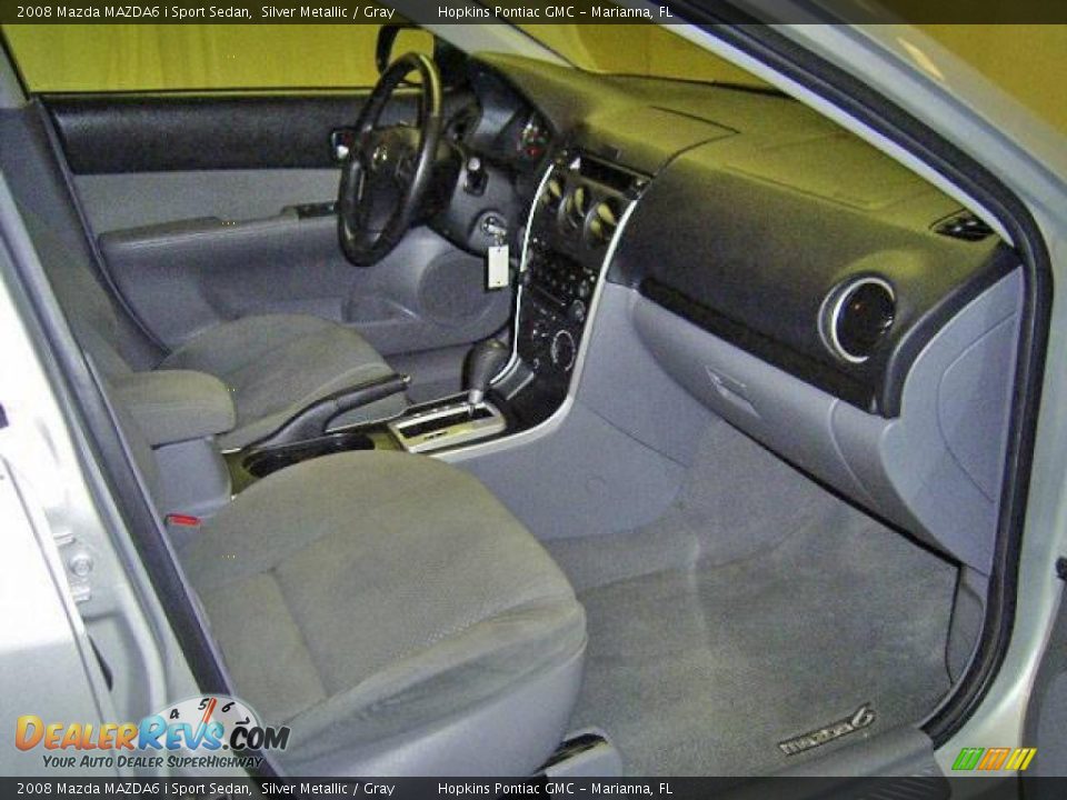 2008 Mazda MAZDA6 i Sport Sedan Silver Metallic / Gray Photo #10