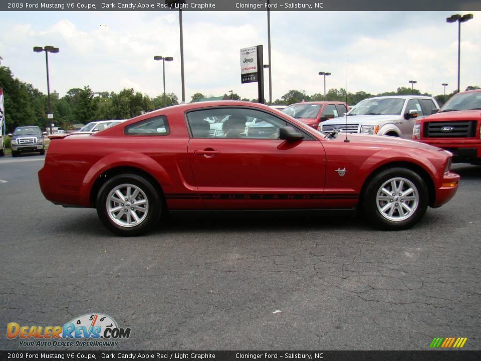 2009 Ford Mustang V6 Coupe Dark Candy Apple Red / Light Graphite Photo #2
