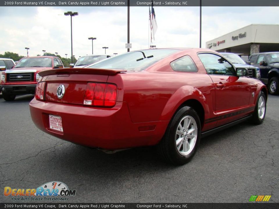 2009 Ford Mustang V6 Coupe Dark Candy Apple Red / Light Graphite Photo #3