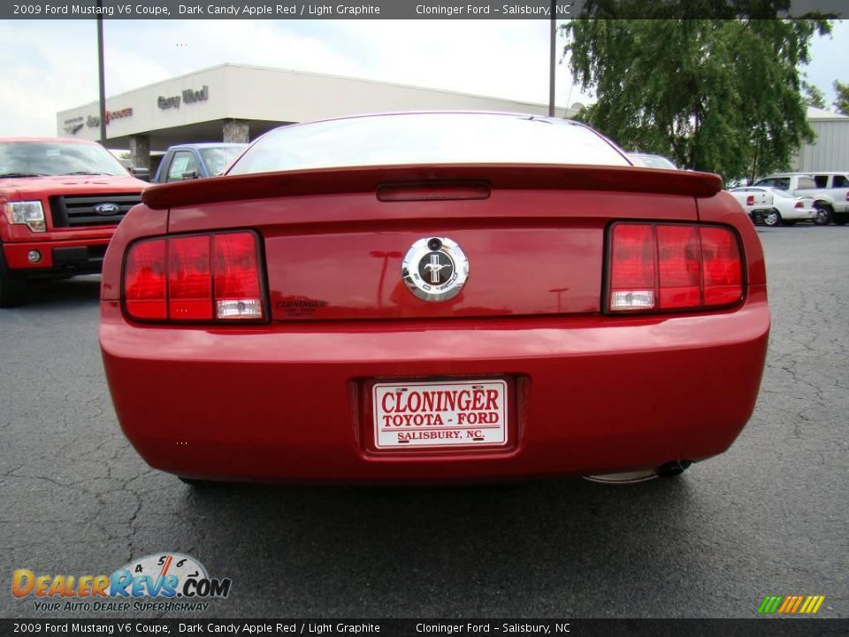 2009 Ford Mustang V6 Coupe Dark Candy Apple Red / Light Graphite Photo #4