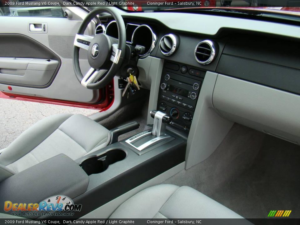 2009 Ford Mustang V6 Coupe Dark Candy Apple Red / Light Graphite Photo #10