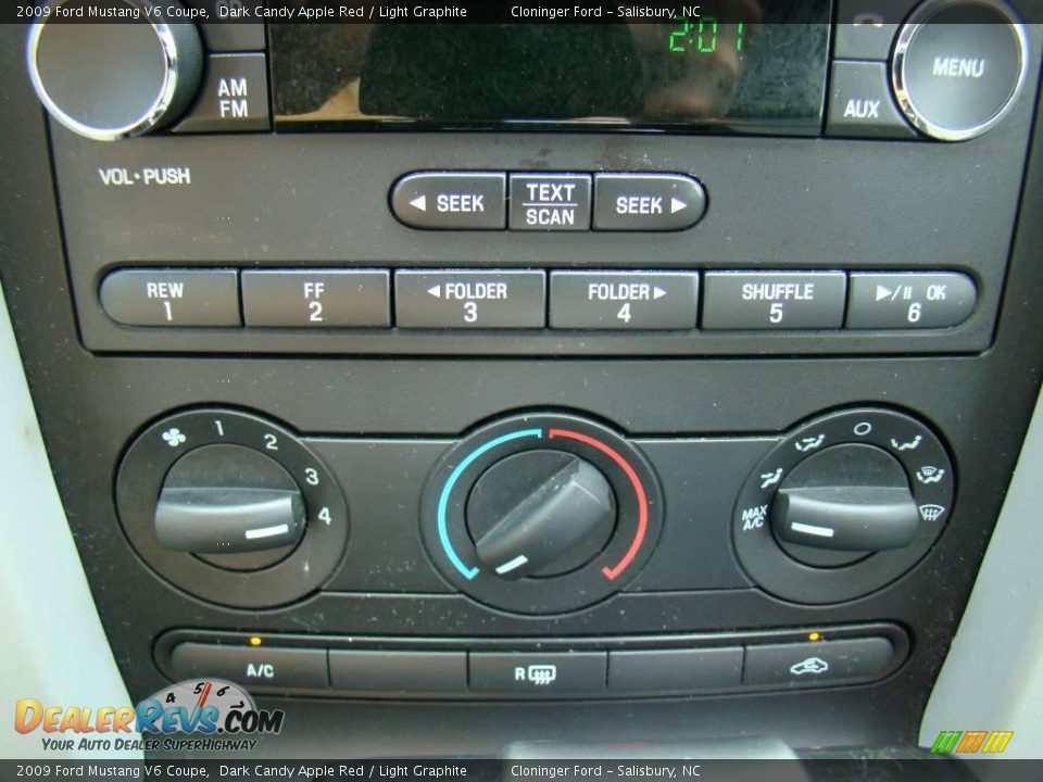 2009 Ford Mustang V6 Coupe Dark Candy Apple Red / Light Graphite Photo #17