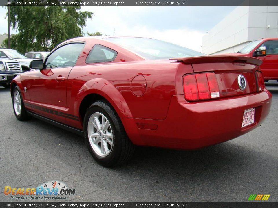 2009 Ford Mustang V6 Coupe Dark Candy Apple Red / Light Graphite Photo #20