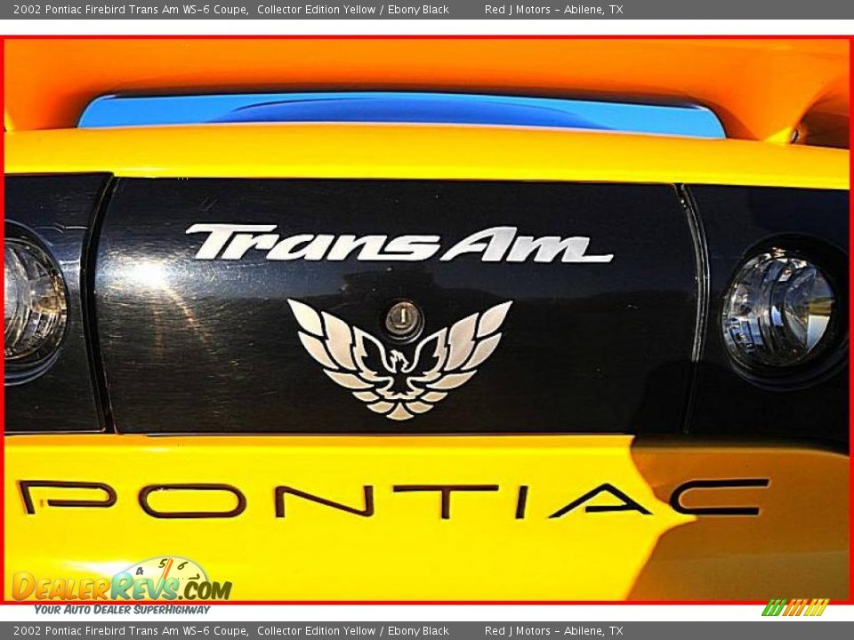 2002 Pontiac Firebird Trans Am WS-6 Coupe Collector Edition Yellow / Ebony Black Photo #6