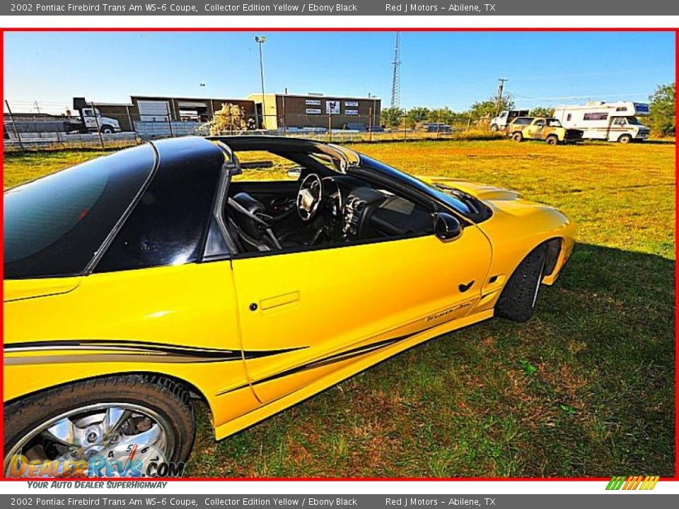 2002 Pontiac Firebird Trans Am WS-6 Coupe Collector Edition Yellow / Ebony Black Photo #26