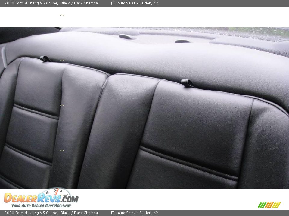 2000 Ford Mustang V6 Coupe Black / Dark Charcoal Photo #14