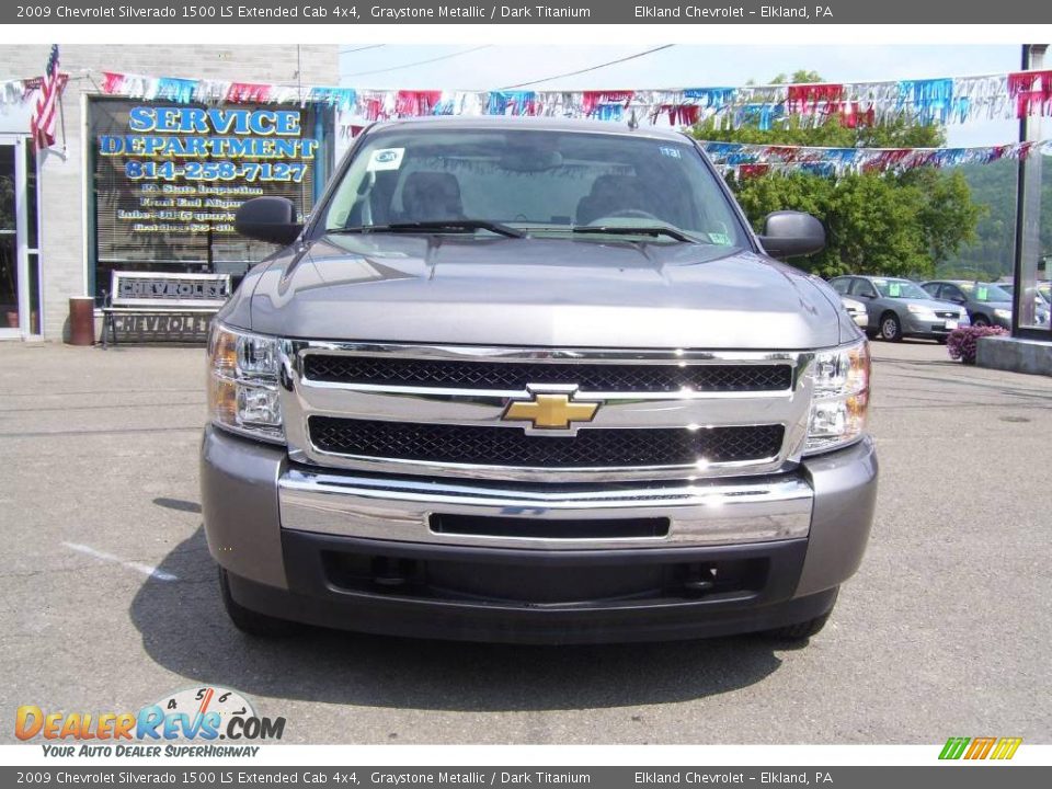 2009 Chevrolet Silverado 1500 LS Extended Cab 4x4 Graystone Metallic / Dark Titanium Photo #2