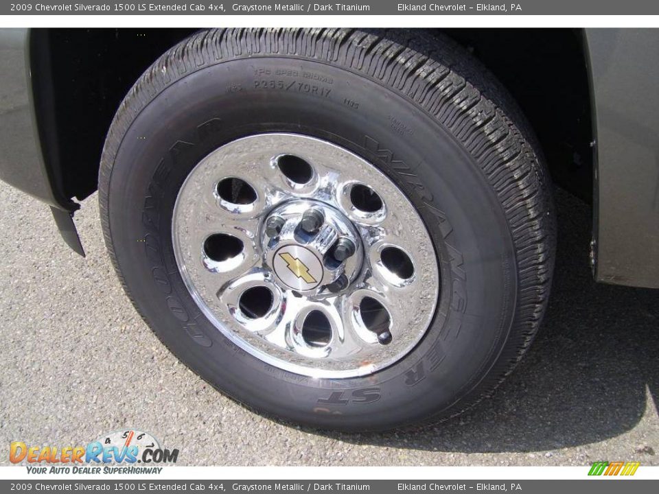 2009 Chevrolet Silverado 1500 LS Extended Cab 4x4 Graystone Metallic / Dark Titanium Photo #9