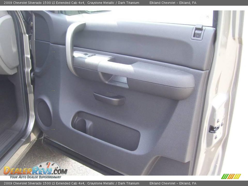 2009 Chevrolet Silverado 1500 LS Extended Cab 4x4 Graystone Metallic / Dark Titanium Photo #14