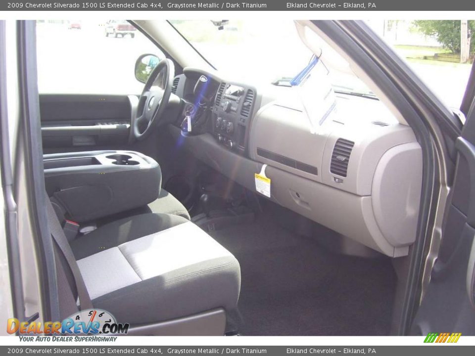 2009 Chevrolet Silverado 1500 LS Extended Cab 4x4 Graystone Metallic / Dark Titanium Photo #16