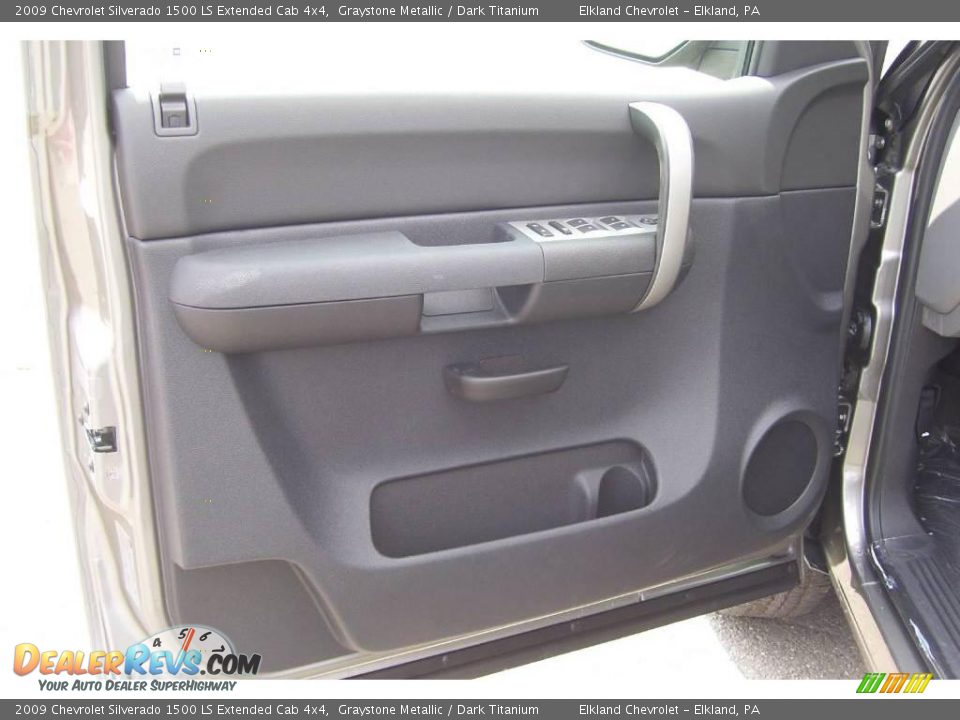 2009 Chevrolet Silverado 1500 LS Extended Cab 4x4 Graystone Metallic / Dark Titanium Photo #17