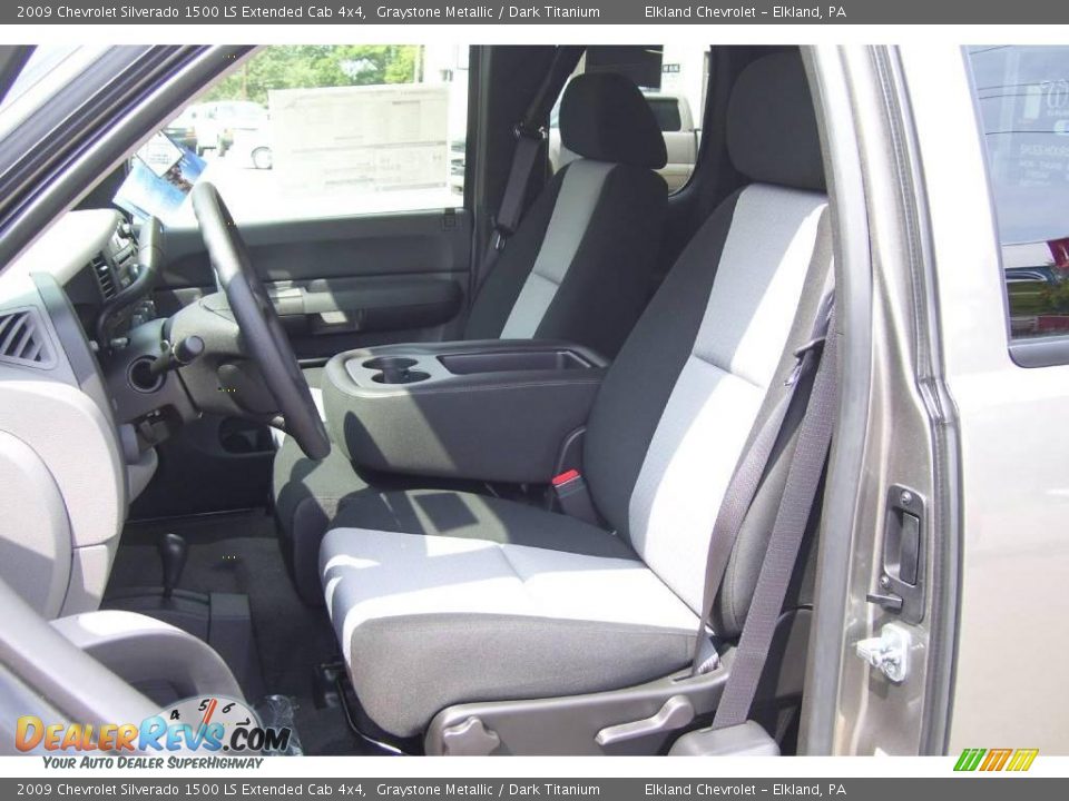 2009 Chevrolet Silverado 1500 LS Extended Cab 4x4 Graystone Metallic / Dark Titanium Photo #18