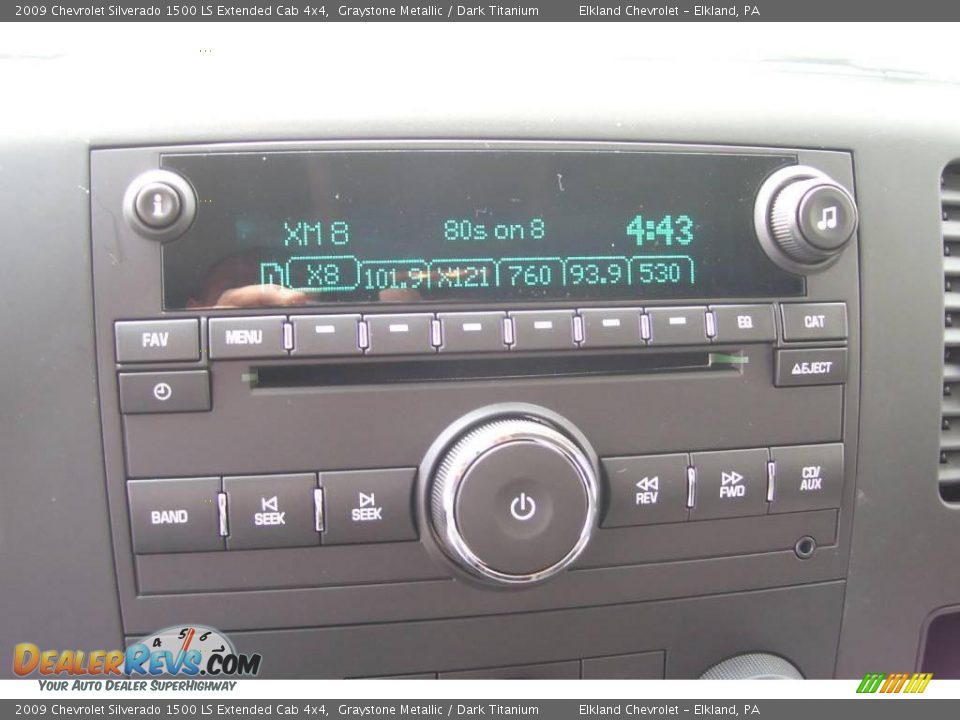 2009 Chevrolet Silverado 1500 LS Extended Cab 4x4 Graystone Metallic / Dark Titanium Photo #23