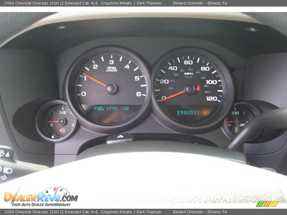 2009 Chevrolet Silverado 1500 LS Extended Cab 4x4 Graystone Metallic / Dark Titanium Photo #29