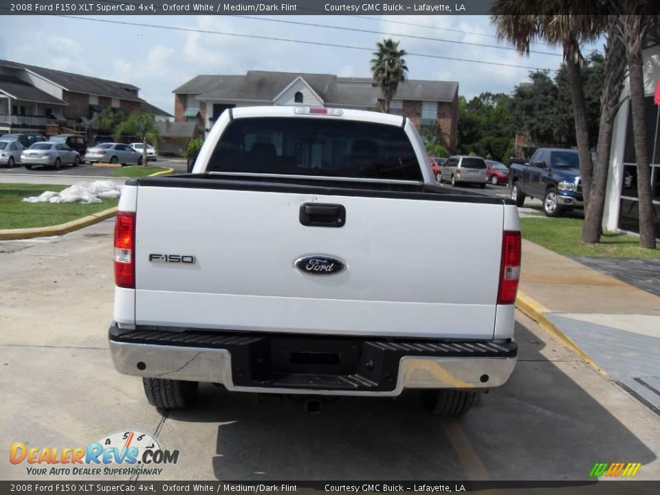 2008 Ford F150 XLT SuperCab 4x4 Oxford White / Medium/Dark Flint Photo #2