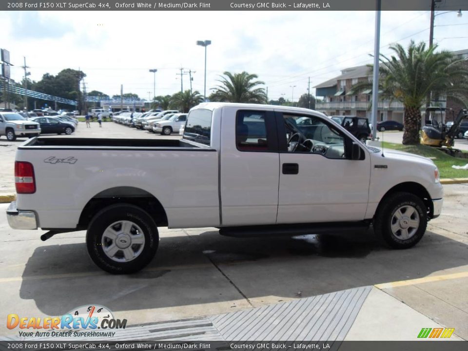 2008 Ford F150 XLT SuperCab 4x4 Oxford White / Medium/Dark Flint Photo #4