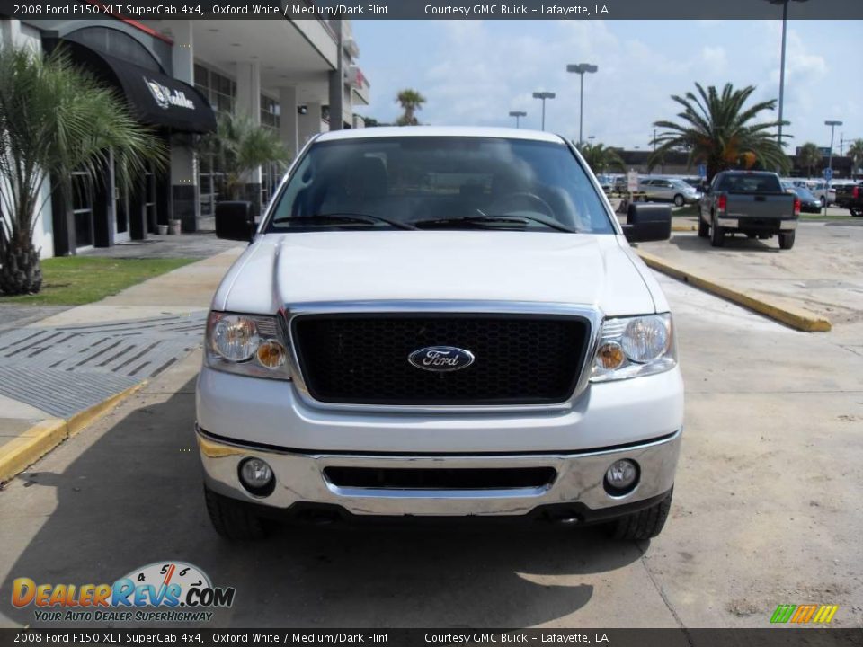 2008 Ford F150 XLT SuperCab 4x4 Oxford White / Medium/Dark Flint Photo #5