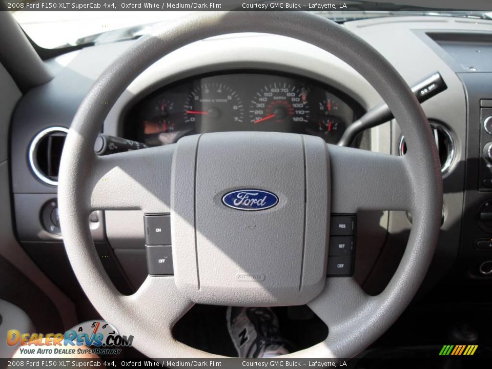 2008 Ford F150 XLT SuperCab 4x4 Oxford White / Medium/Dark Flint Photo #6