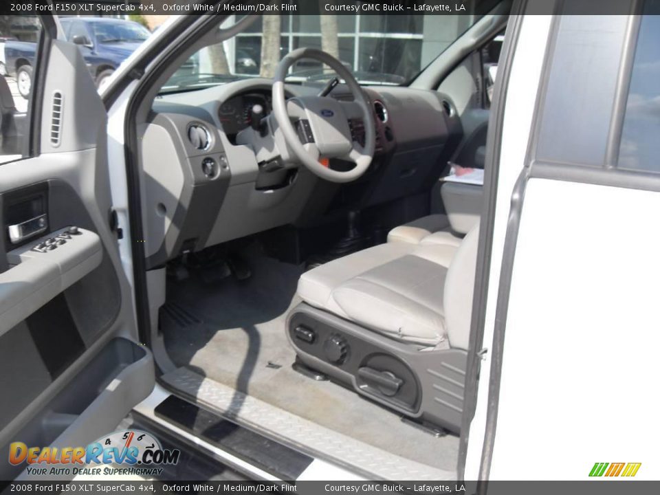 2008 Ford F150 XLT SuperCab 4x4 Oxford White / Medium/Dark Flint Photo #10