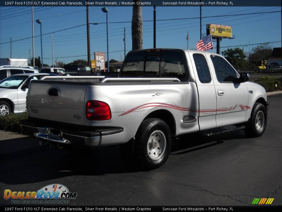 1997 Ford F150 XLT Extended Cab Flareside Silver Frost Metallic / Medium Graphite Photo #3