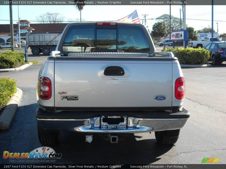 1997 Ford F150 XLT Extended Cab Flareside Silver Frost Metallic / Medium Graphite Photo #4