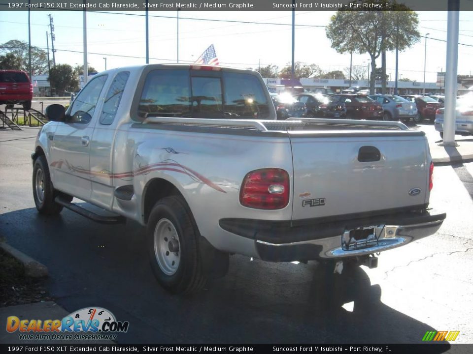 1997 Ford F150 XLT Extended Cab Flareside Silver Frost Metallic / Medium Graphite Photo #5