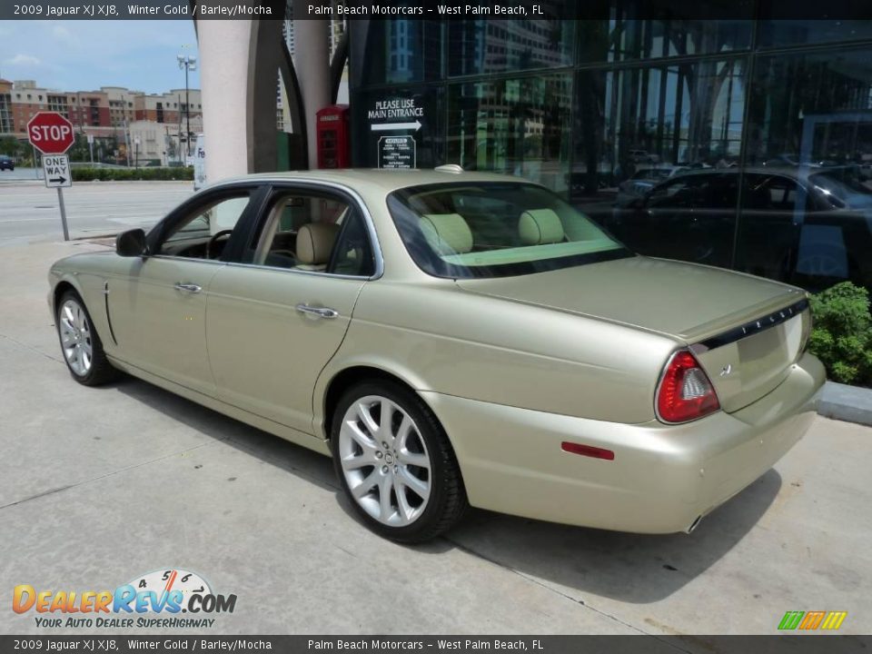 2009 Jaguar XJ XJ8 Winter Gold / Barley/Mocha Photo #3