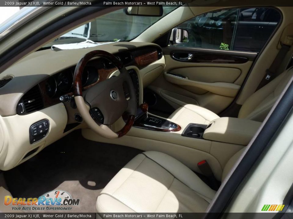 2009 Jaguar XJ XJ8 Winter Gold / Barley/Mocha Photo #4
