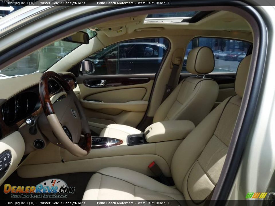 2009 Jaguar XJ XJ8 Winter Gold / Barley/Mocha Photo #5