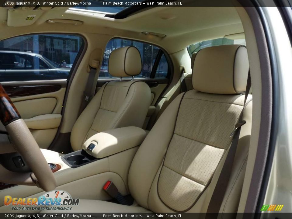 2009 Jaguar XJ XJ8 Winter Gold / Barley/Mocha Photo #6
