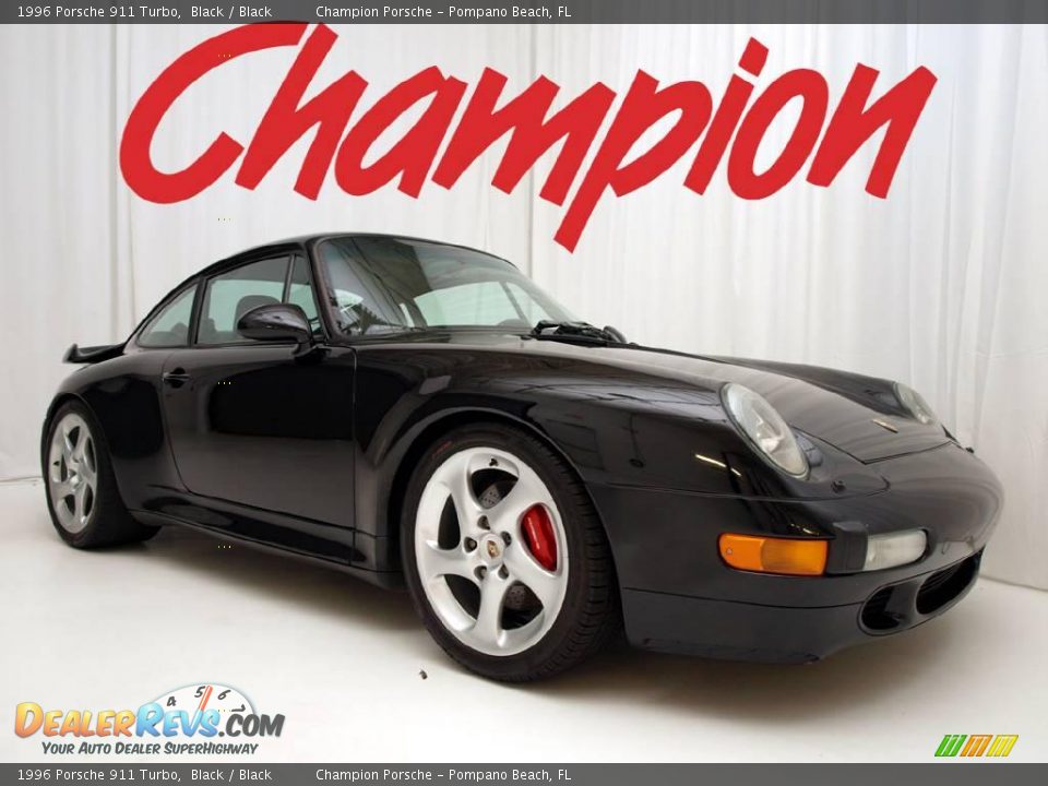 1996 Porsche 911 Turbo Black / Black Photo #1
