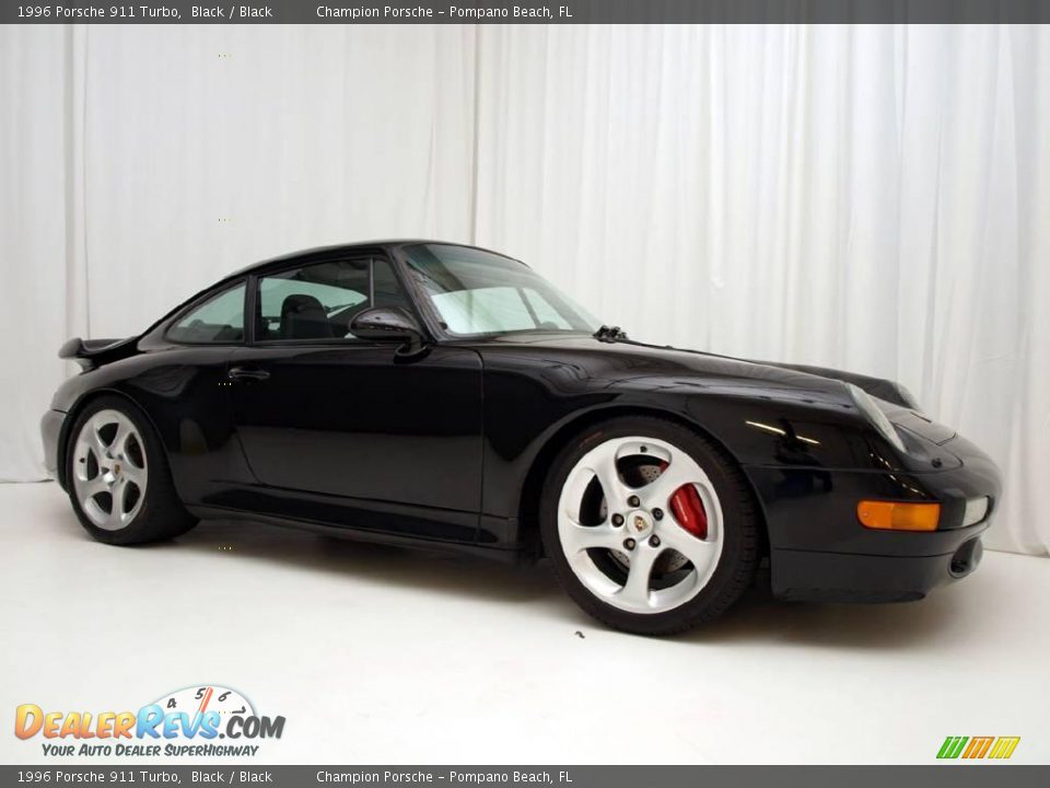 1996 Porsche 911 Turbo Black / Black Photo #2