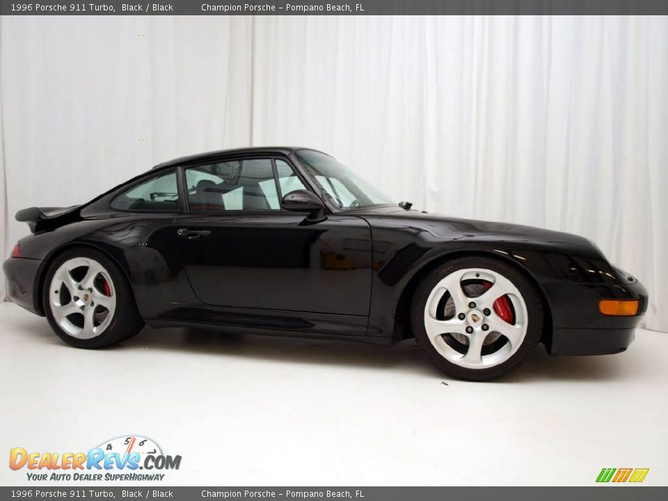 1996 Porsche 911 Turbo Black / Black Photo #3