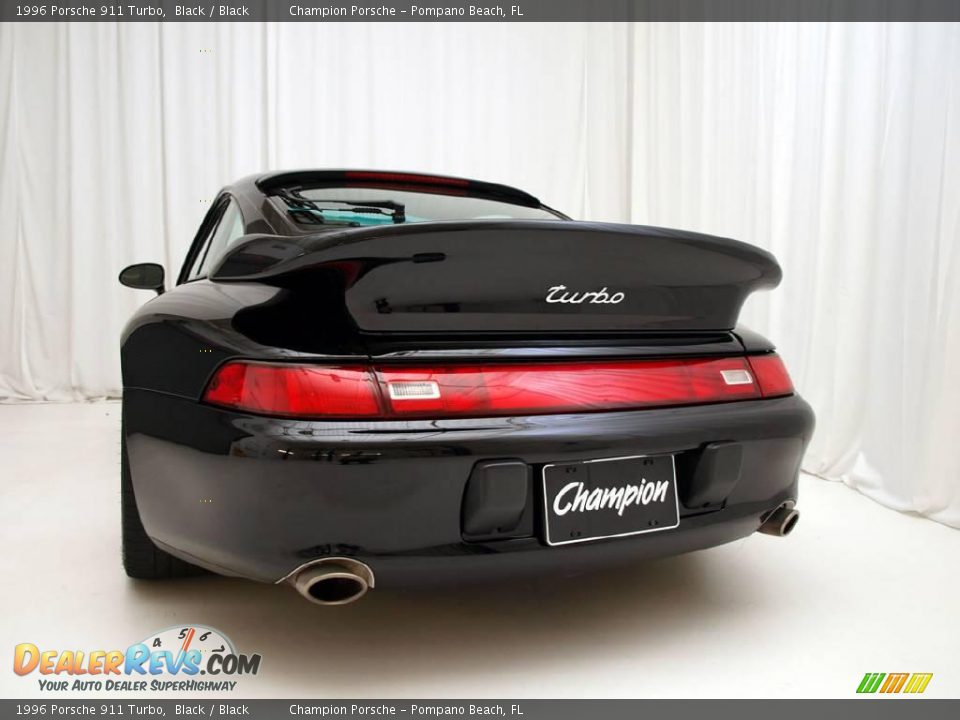 1996 Porsche 911 Turbo Black / Black Photo #4