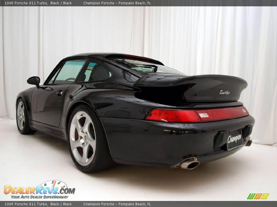 1996 Porsche 911 Turbo Black / Black Photo #5