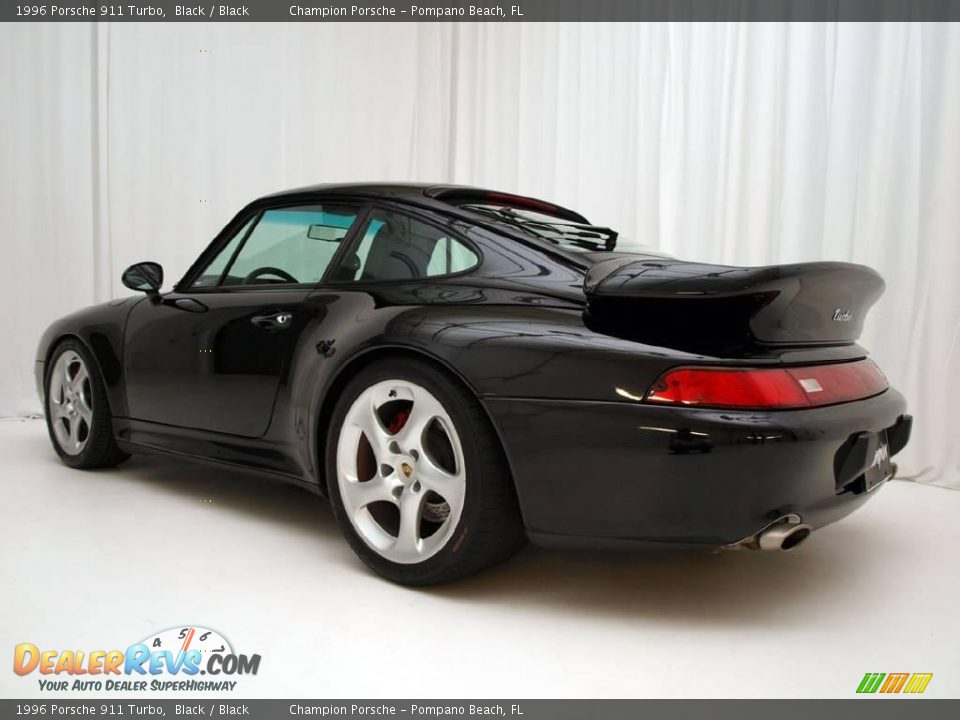 1996 Porsche 911 Turbo Black / Black Photo #6