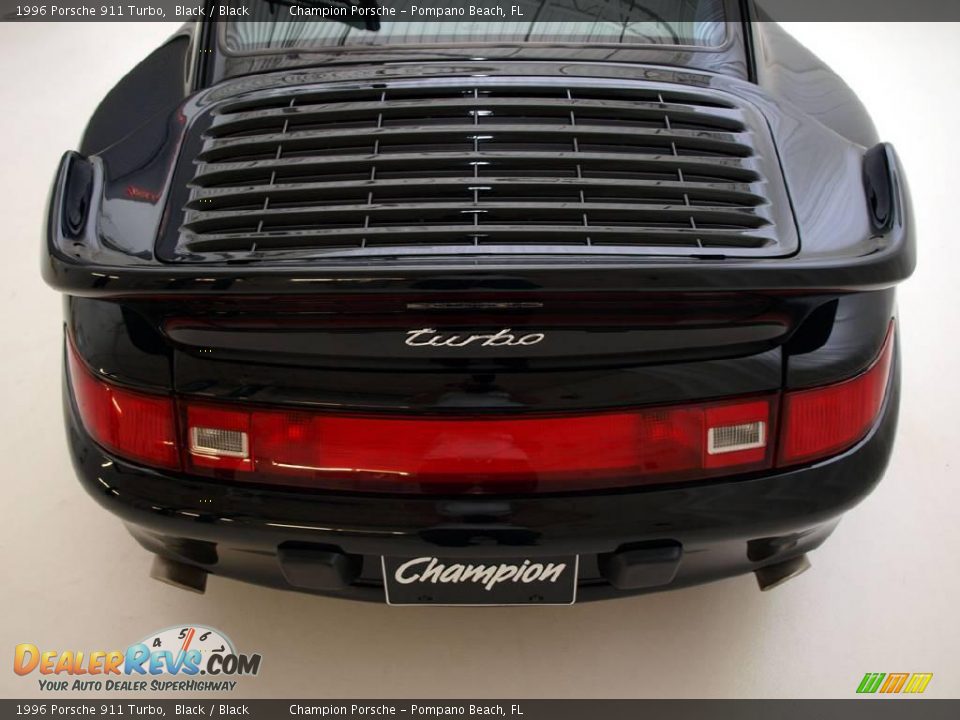 1996 Porsche 911 Turbo Black / Black Photo #7