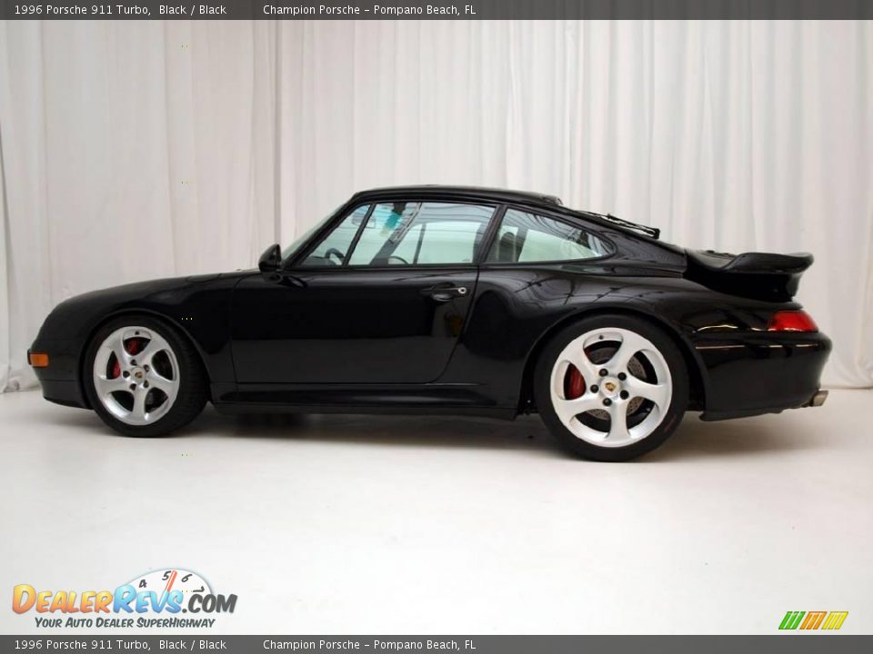 1996 Porsche 911 Turbo Black / Black Photo #8