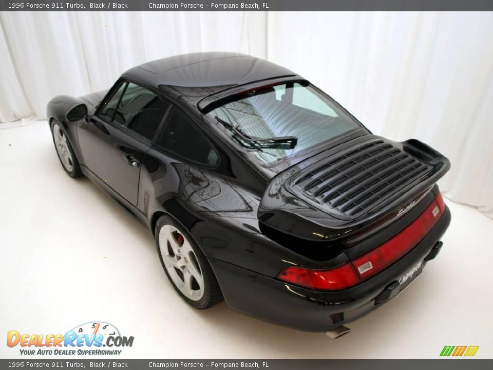 1996 Porsche 911 Turbo Black / Black Photo #9