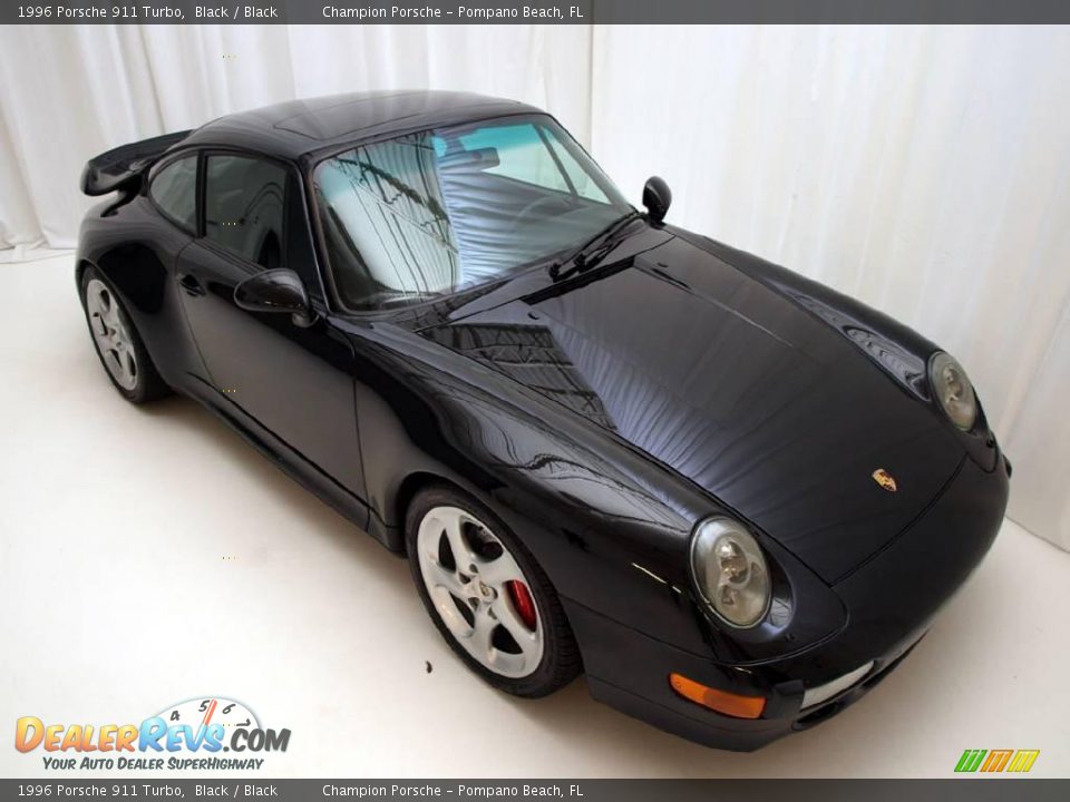 1996 Porsche 911 Turbo Black / Black Photo #10