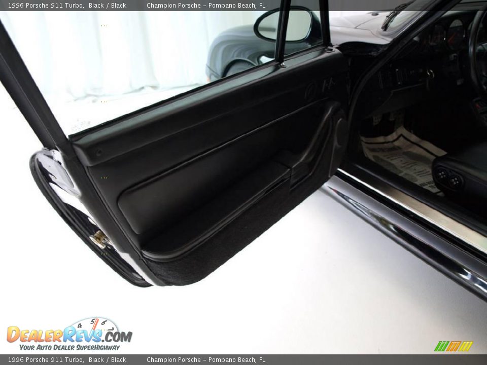 1996 Porsche 911 Turbo Black / Black Photo #11