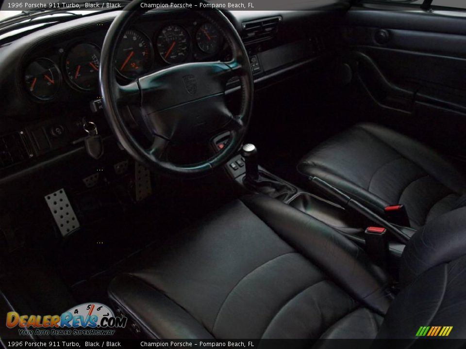 1996 Porsche 911 Turbo Black / Black Photo #12