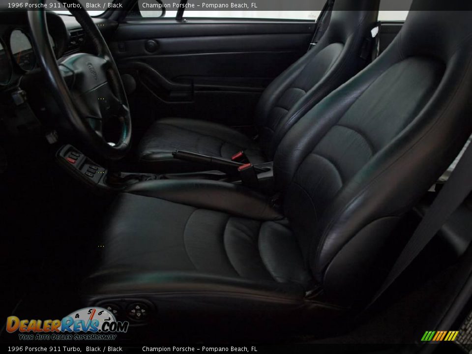 1996 Porsche 911 Turbo Black / Black Photo #13