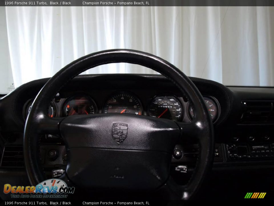 1996 Porsche 911 Turbo Black / Black Photo #16
