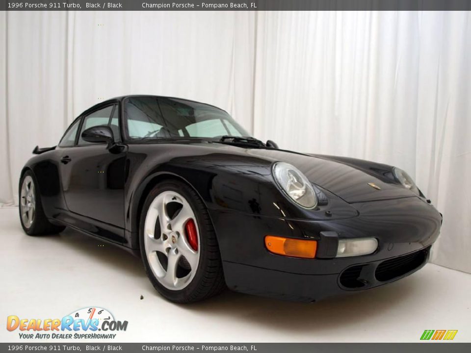 1996 Porsche 911 Turbo Black / Black Photo #21