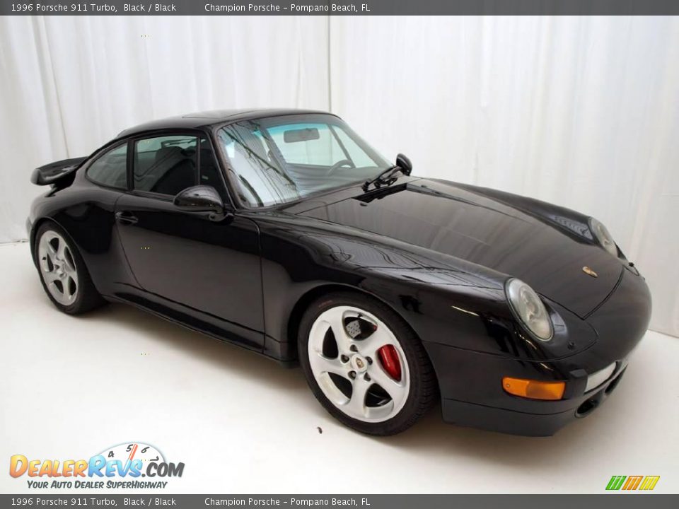 1996 Porsche 911 Turbo Black / Black Photo #22