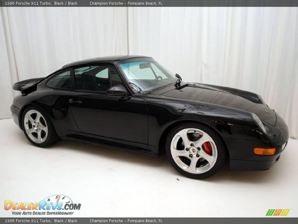 1996 Porsche 911 Turbo Black / Black Photo #24