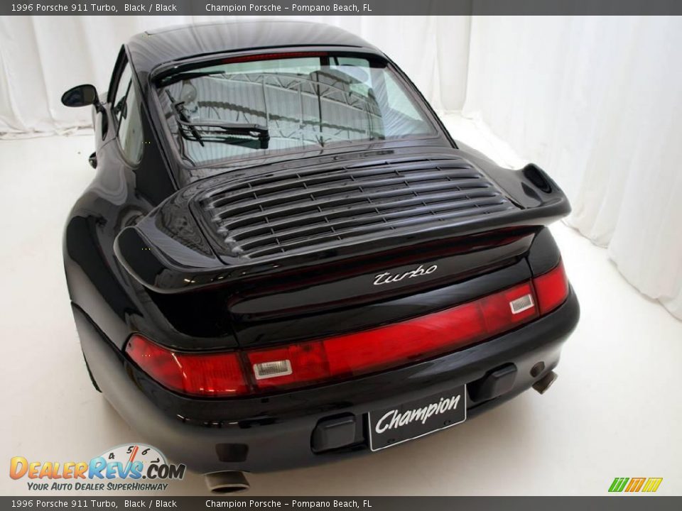 1996 Porsche 911 Turbo Black / Black Photo #26