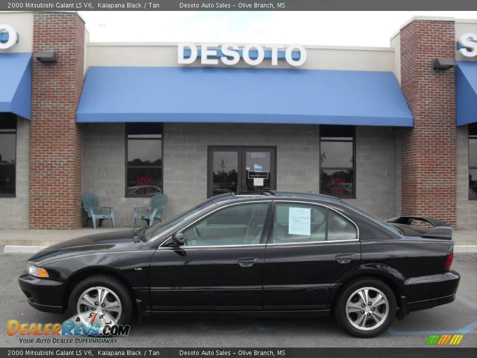 2000 Mitsubishi Galant LS V6 Kalapana Black / Tan Photo #1
